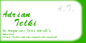 adrian telki business card